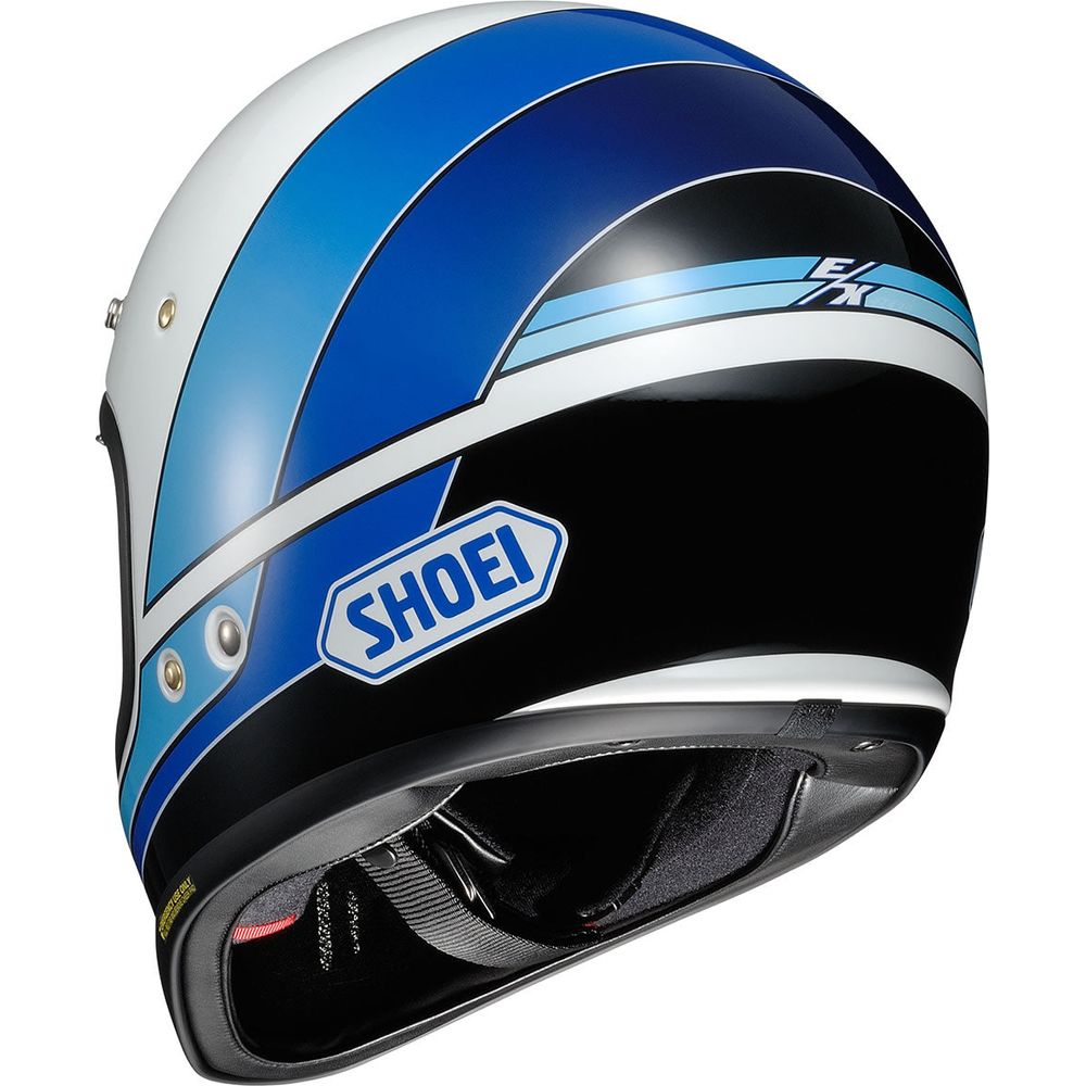 Shoei Ex-Zero Equation TC11 Full Face Helmet  Blue (Image 3) - ThrottleChimp