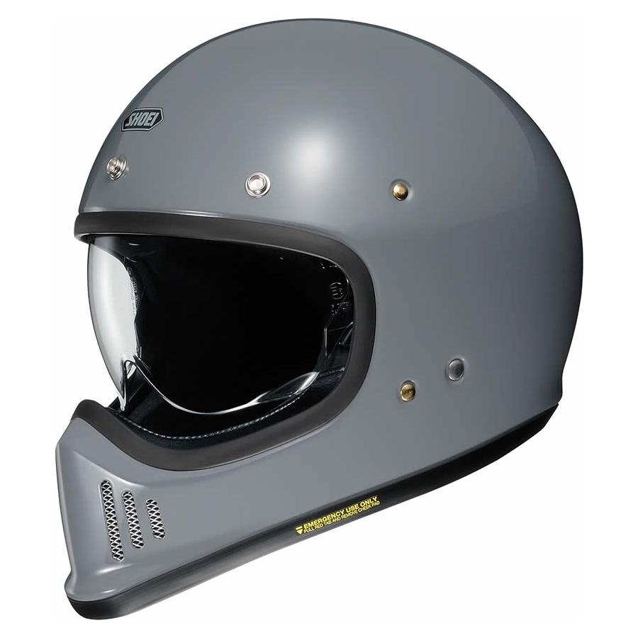 Shoei Ex-Zero Plain Full Face Helmet Basalt Grey - ThrottleChimp