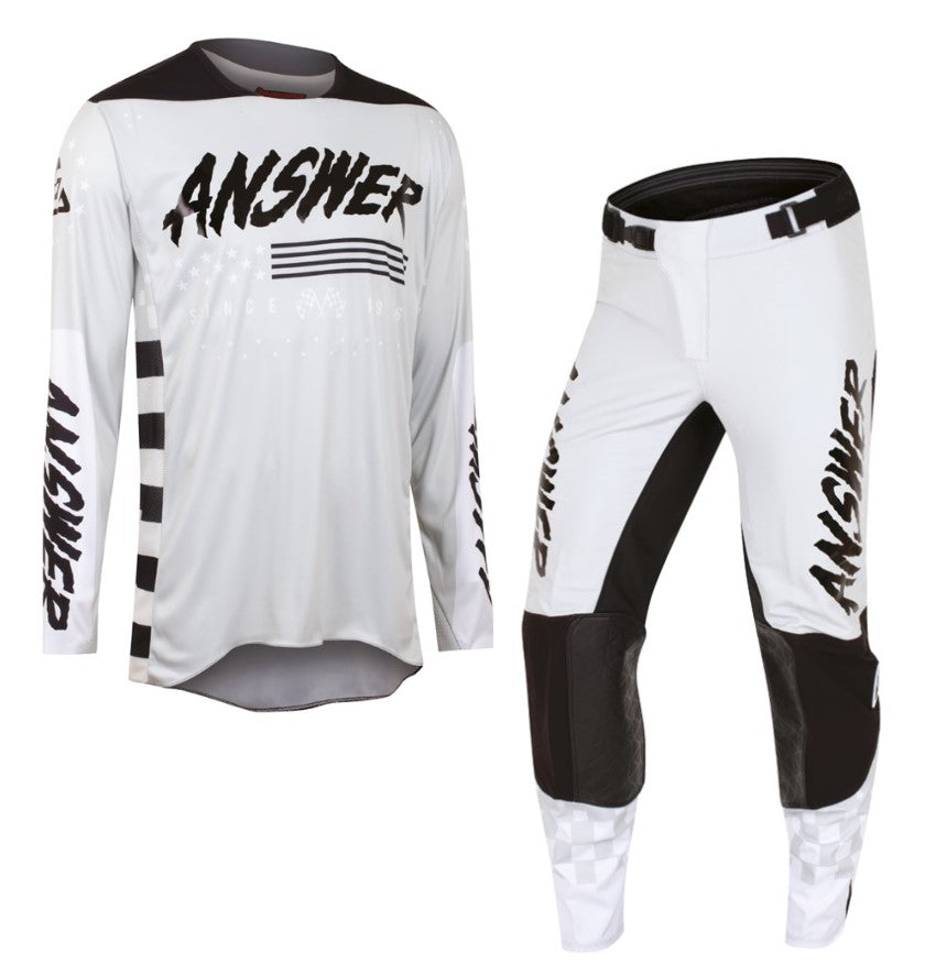 Answer Racing Elite Proline Motocross Pant & Jersey Kit Ghost / Black  FREE 1 YEAR Returns, FREE UK Delivery | ThrottleChimp