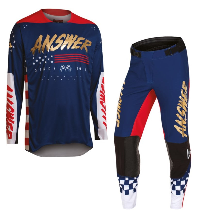 Answer Racing Elite Proline Motocross Pant & Jersey Kit Navy / Red  FREE 1 YEAR Returns, FREE UK Delivery | ThrottleChimp