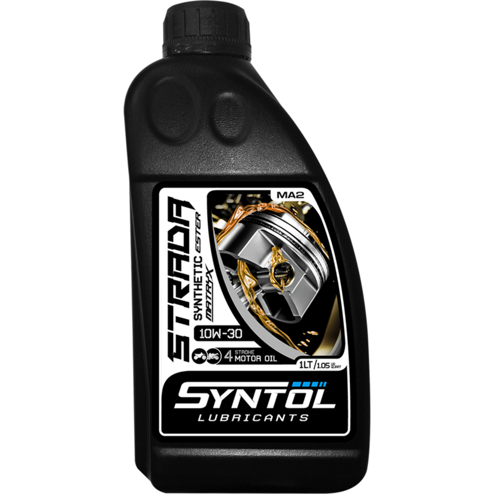 Syntol Strada 4T 10W-30 Semi Synthetic Oil FREE 1 YEAR Returns, FREE UK Delivery | ThrottleChimp