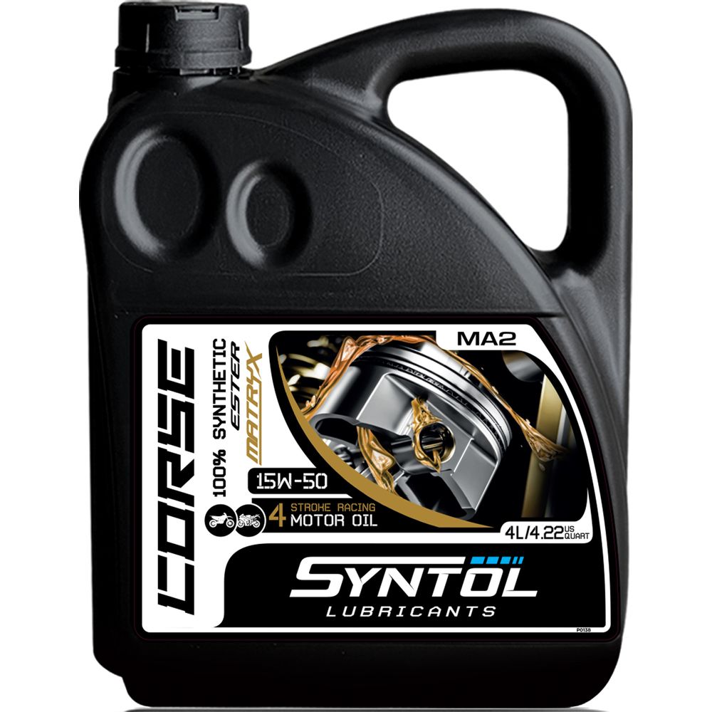 Syntol Corse 4T 15W-50 Fully Synthetic Oil (Image 2) - ThrottleChimp