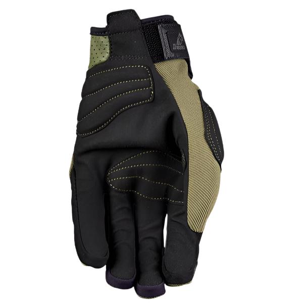 Five Scrambler Textile Gloves Khaki / Black FREE 1 YEAR Returns, FREE UK Delivery | ThrottleChimp