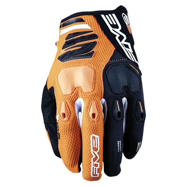 Five E2 Textile Gloves Orange FREE 1 YEAR Returns, FREE UK Delivery | ThrottleChimp