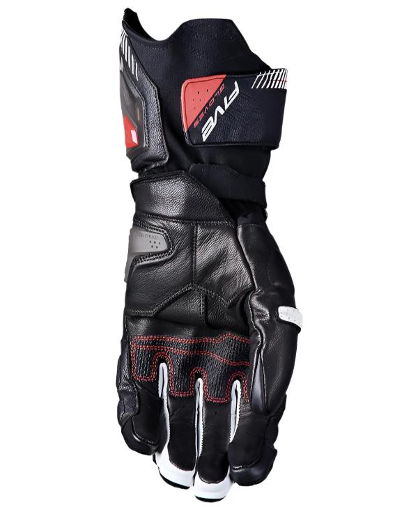 Five RFX3 Evo Leather Gloves Black / White FREE 1 YEAR Returns, FREE UK Delivery | ThrottleChimp