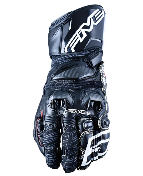 Five RFX Race Leather Gloves Black FREE 1 YEAR Returns, FREE UK Delivery | ThrottleChimp