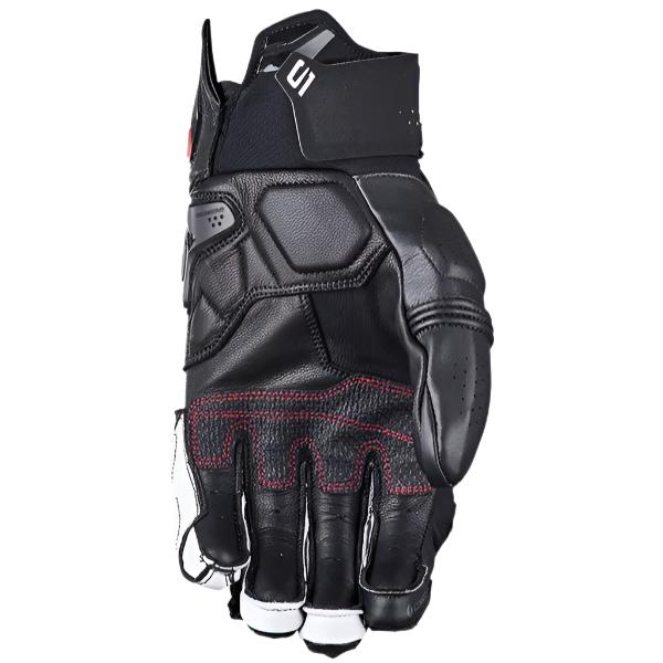 Five SF1 Evo Leather Gloves Black / White FREE 1 YEAR Returns, FREE UK Delivery | ThrottleChimp