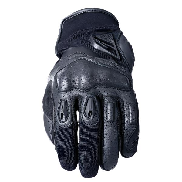 Five RS2 Evo Leather Gloves Black FREE 1 YEAR Returns, FREE UK Delivery | ThrottleChimp