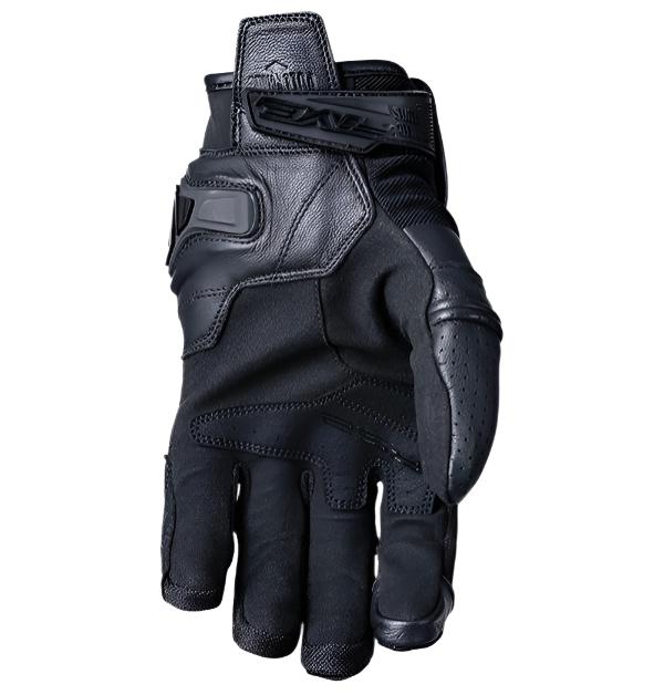 Five RS2 Evo Leather Gloves Black FREE 1 YEAR Returns, FREE UK Delivery | ThrottleChimp