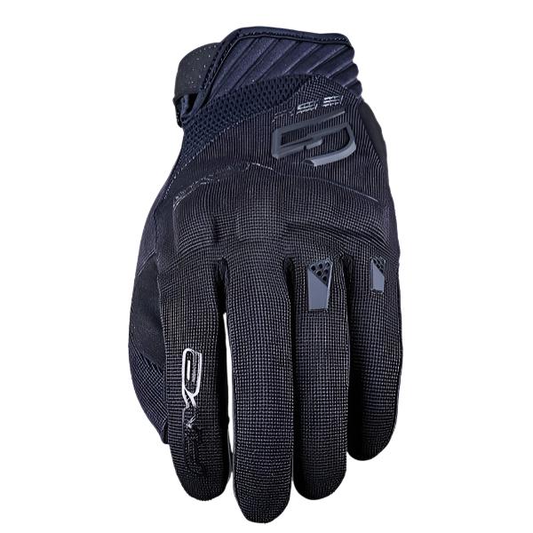 Five RS3 Evo Textile Gloves Black FREE 1 YEAR Returns, FREE UK Delivery | ThrottleChimp