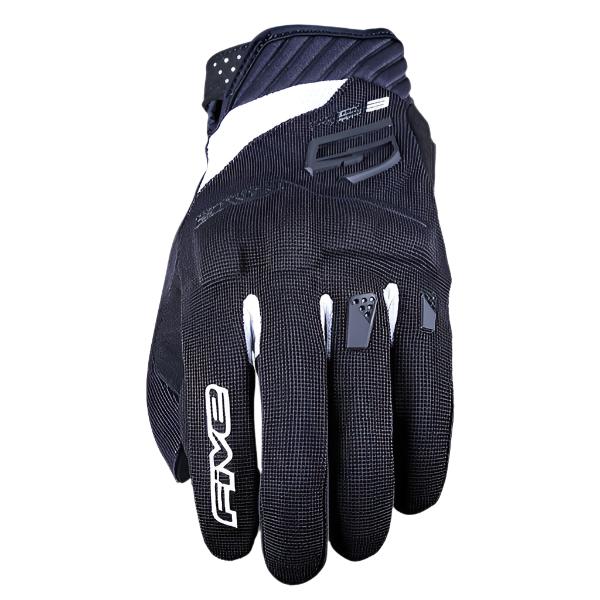 Five RS3 Evo Kids Textile Gloves Black / White FREE 1 YEAR Returns, FREE UK Delivery | ThrottleChimp