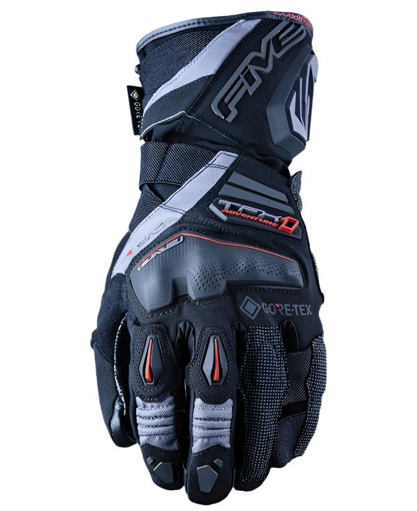 Five TFX-1 Gore-Tex Gloves Black / Grey FREE 1 YEAR Returns, FREE UK Delivery | ThrottleChimp