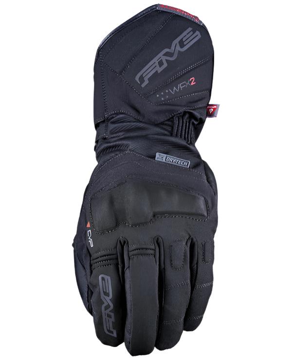 Five WFX2 Evo Waterproof Textile Gloves Black FREE 1 YEAR Returns, FREE UK Delivery | ThrottleChimp