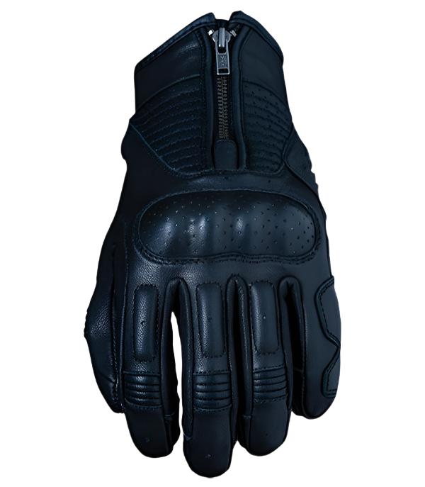 Five Kansas Ladies Leather Gloves Black FREE 1 YEAR Returns, FREE UK Delivery | ThrottleChimp