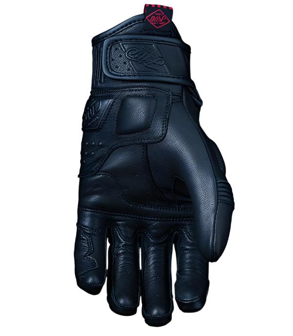 Five Kansas Ladies Leather Gloves Black FREE 1 YEAR Returns, FREE UK Delivery | ThrottleChimp