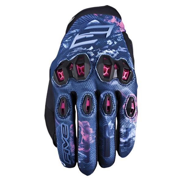 Five Stunt Evo 2 Ladies Textile Gloves Flowers FREE 1 YEAR Returns, FREE UK Delivery | ThrottleChimp