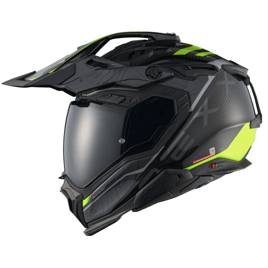 Nexx X.WED3 Furka Adventure Helmet Grey / Neon - Image ThrottleChimp