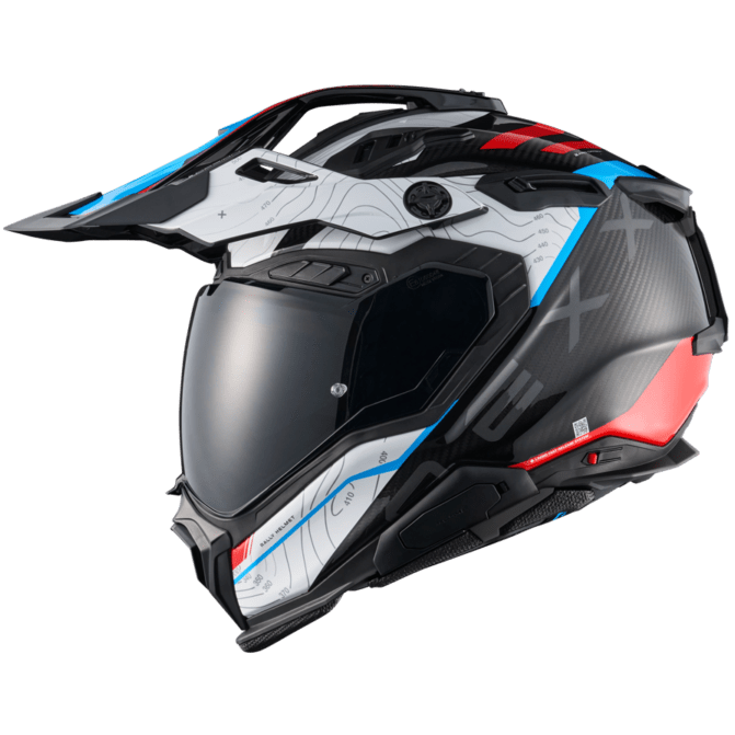 Nexx X.WED3 Furka Adventure Helmet Red / Blue FREE 1 YEAR Returns, FREE UK Delivery | ThrottleChimp