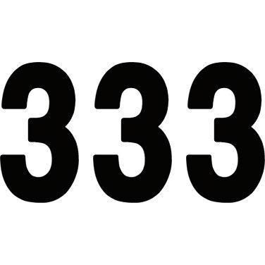 Factory Effex Pro-3 Numbers Black - 8 Inch FREE 1 YEAR Returns, FREE UK Delivery | ThrottleChimp