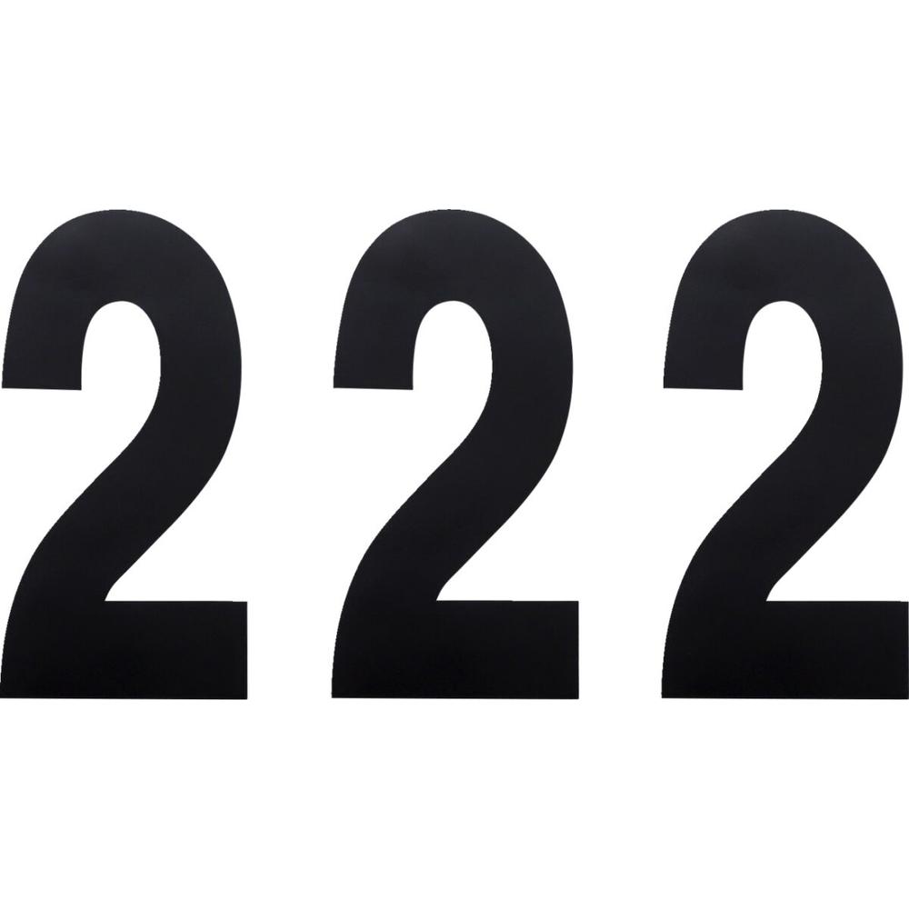 Factory Effex Standard-2 Numbers Black - 6 Inch FREE 1 YEAR Returns, FREE UK Delivery | ThrottleChimp