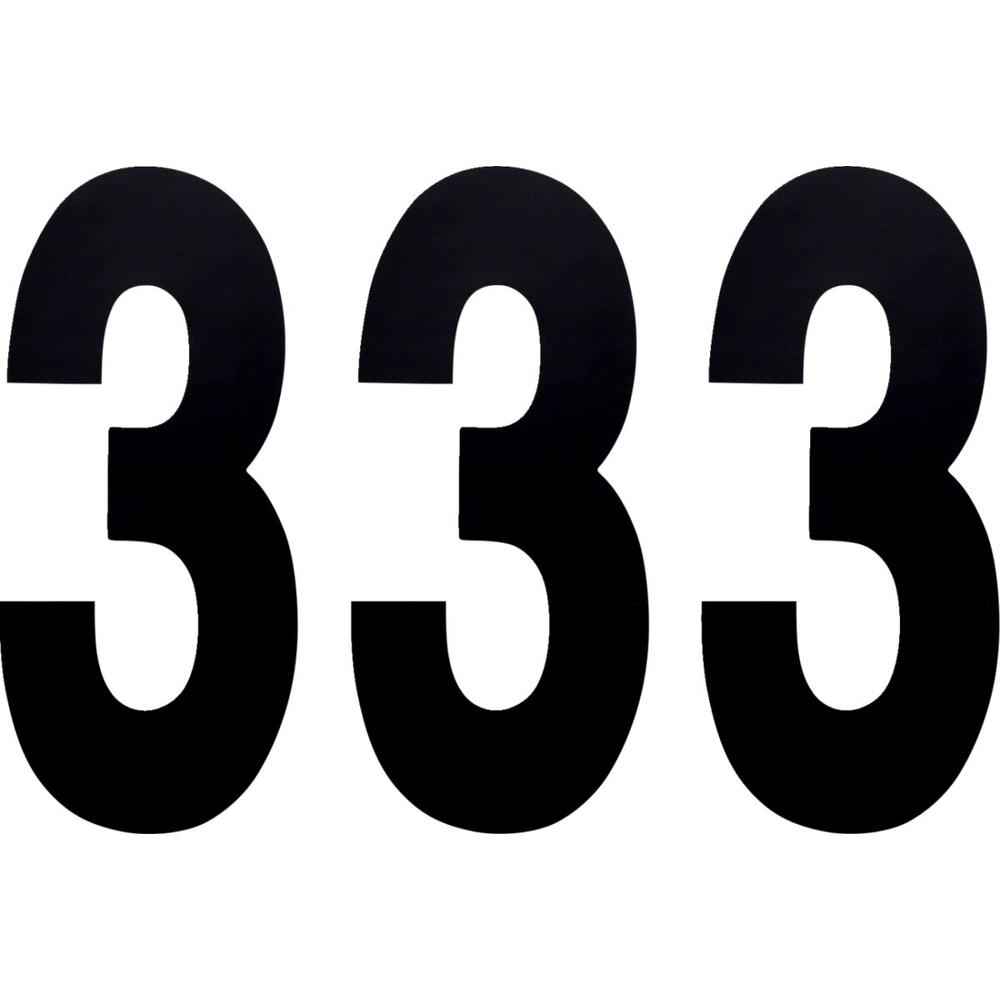 Factory Effex Standard-3 Numbers Black - 8 Inch FREE 1 YEAR Returns, FREE UK Delivery | ThrottleChimp