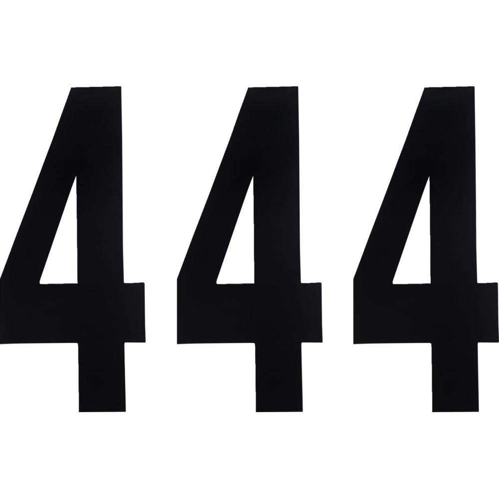 Factory Effex Standard-4 Numbers Black - 8 Inch FREE 1 YEAR Returns, FREE UK Delivery | ThrottleChimp