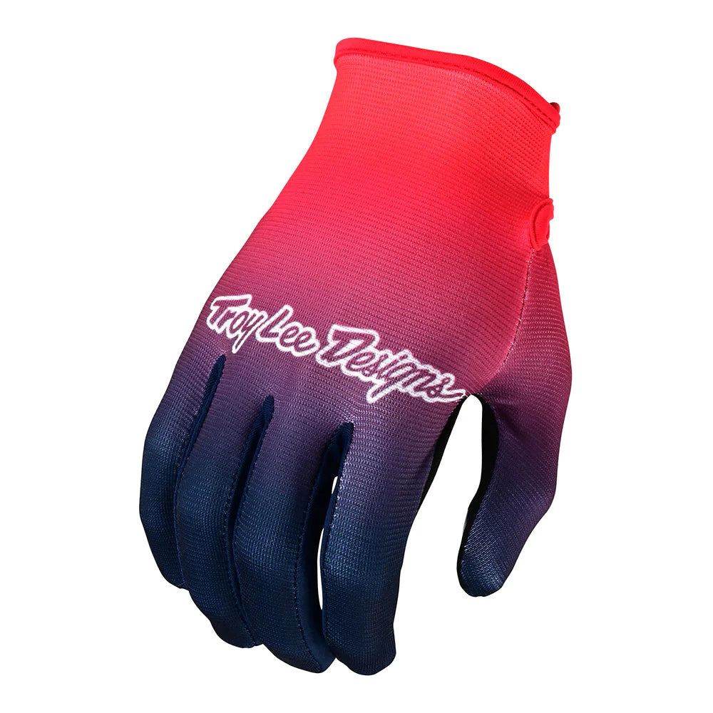 Troy Lee Designs Flowline Textile Gloves Faze Red / Navy - ThrottleChimp