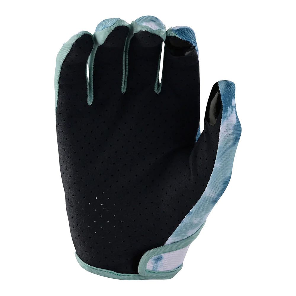 Troy Lee Designs Flowline Textile Gloves Plot Blue Haze (Image 2) - ThrottleChimp