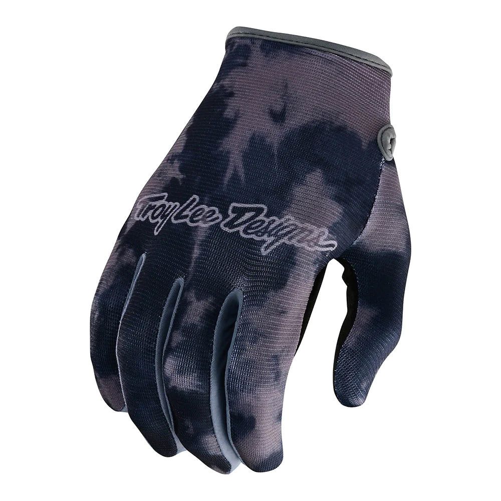 Troy Lee Designs Flowline Textile Gloves Plot Charcoal - ThrottleChimp