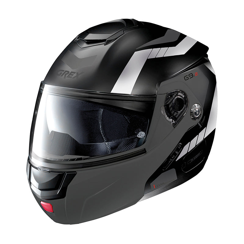 Grex G9.2 Steadfast N-Com Modular Flip-Up Helmet Flat Black - ThrottleChimp