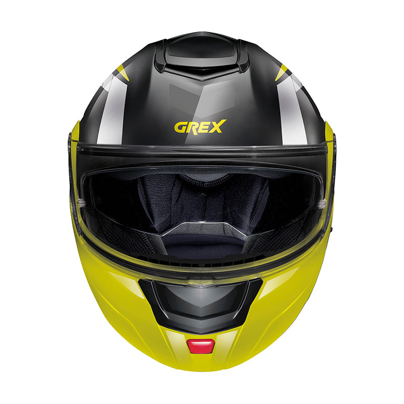 Grex G9.2 Steadfast N-Com Modular Flip-Up Helmet Metal Black / Yellow (Image 2) - ThrottleChimp