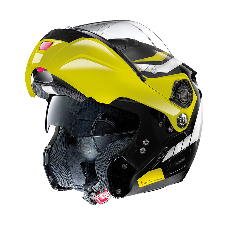 Grex G9.2 Steadfast N-Com Modular Flip-Up Helmet Metal Black / Yellow (Image 3) - ThrottleChimp