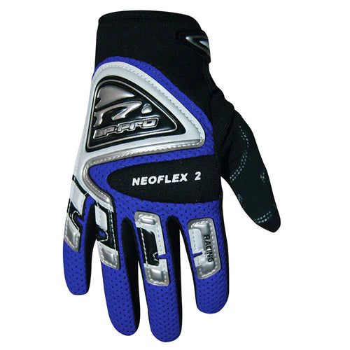 GP Pro Neoflex-2 Kids Gloves Blue (Image 3) - ThrottleChimp