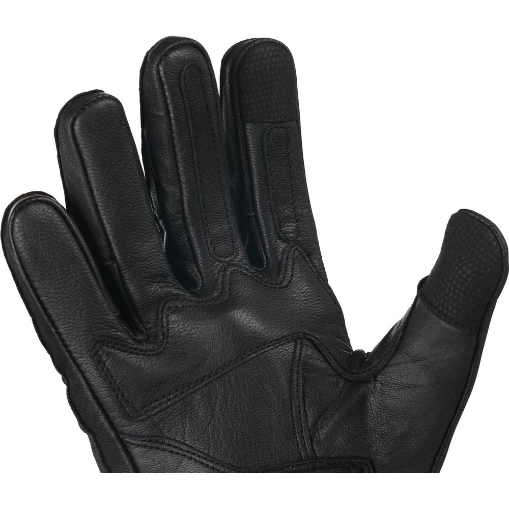 Bike It AMP Road Leather Gloves Black / Red (Image 2) - ThrottleChimp