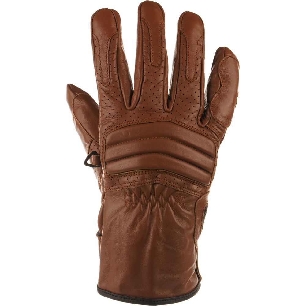 Bike It Ultimate Cruiser UCG Leather Gloves Brown - ThrottleChimp