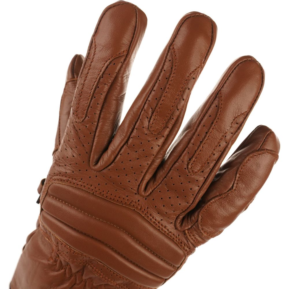 Bike It Ultimate Cruiser UCG Leather Gloves Brown (Image 3) - ThrottleChimp