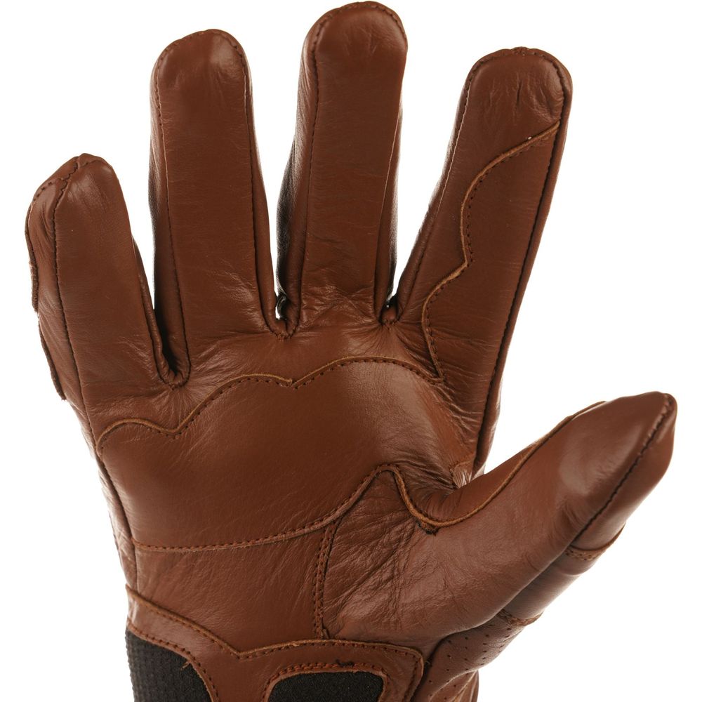 Bike It Ultimate Cruiser UCG Leather Gloves Brown (Image 4) - ThrottleChimp