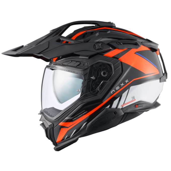 Nexx X.WED3 Gobi Adventure Helmet Orange / White FREE 1 YEAR Returns, FREE UK Delivery | ThrottleChimp