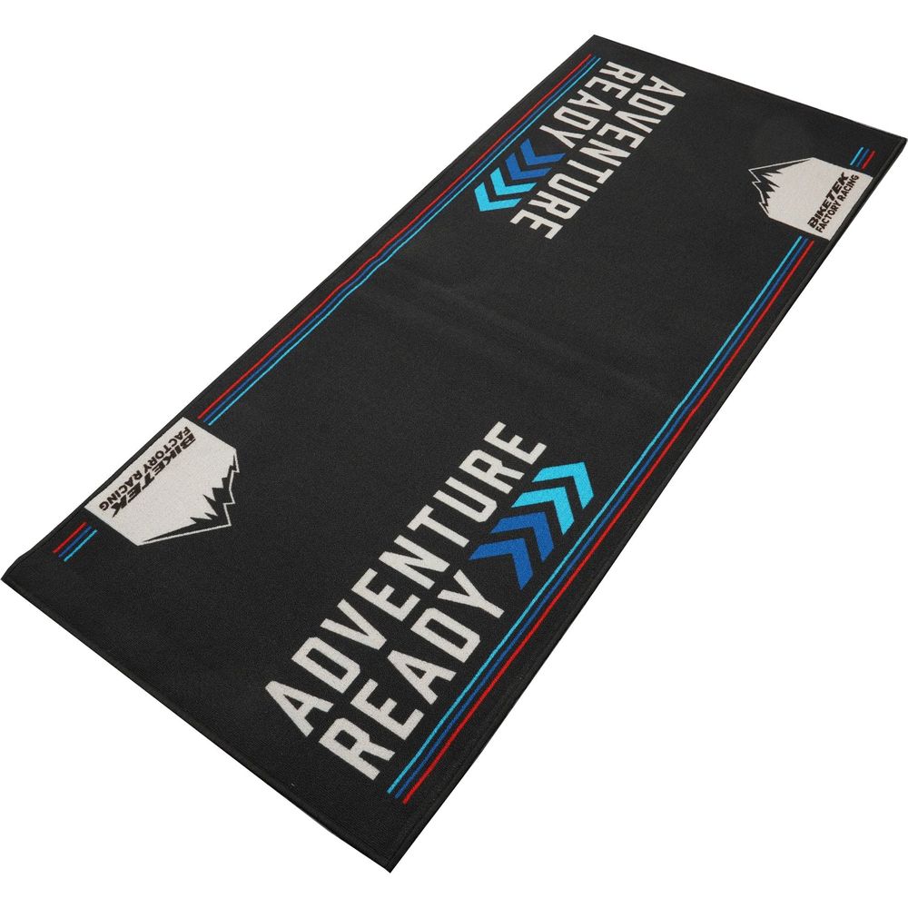 BikeTek Adventure Series Garage Mat Black / Blue - ThrottleChimp