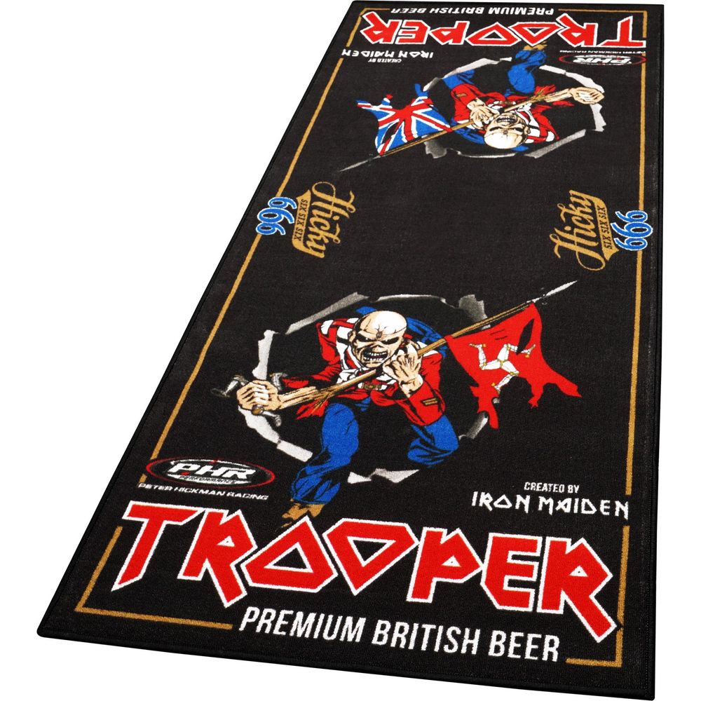 Peter Hickman Limited Edition Iron Maiden Trooper Motorcycle Garage Mat - ThrottleChimp