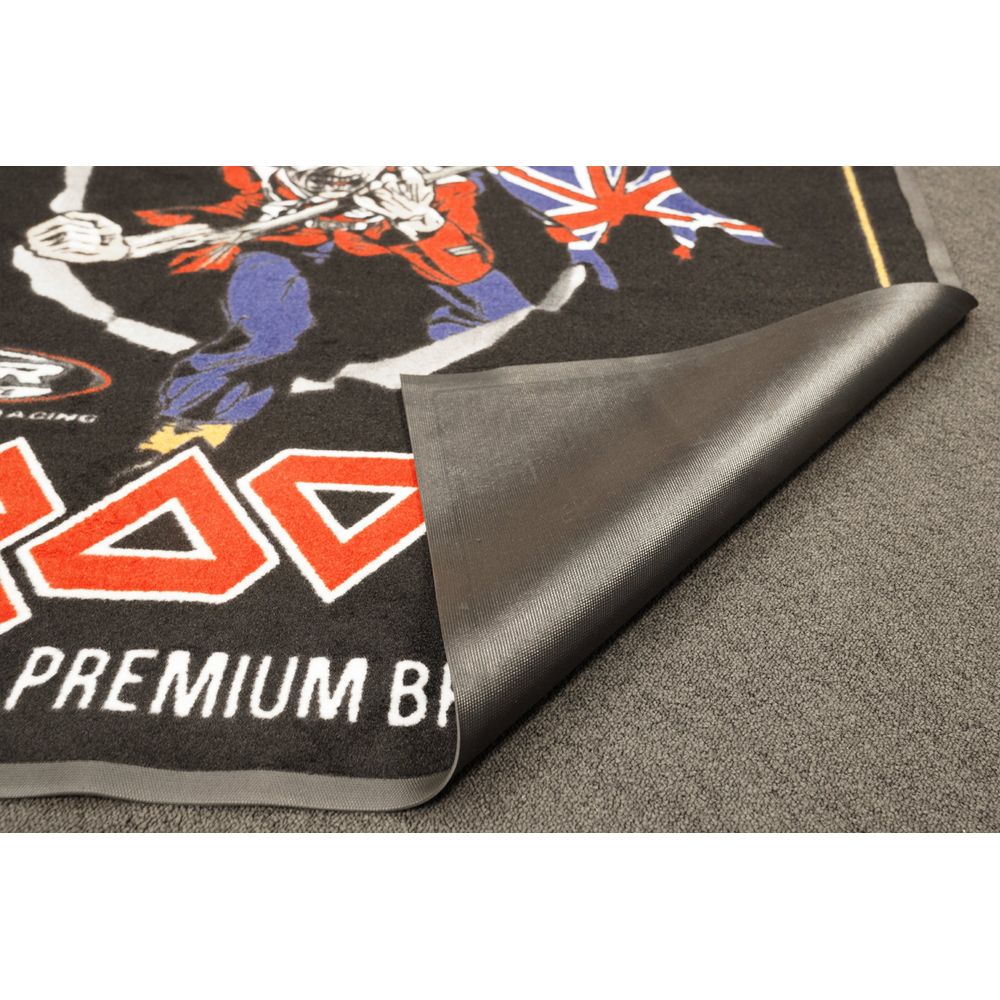 Peter Hickman Limited Edition Iron Maiden Trooper Motorcycle Garage Mat Expert Rubber Backed (Image 2) - ThrottleChimp