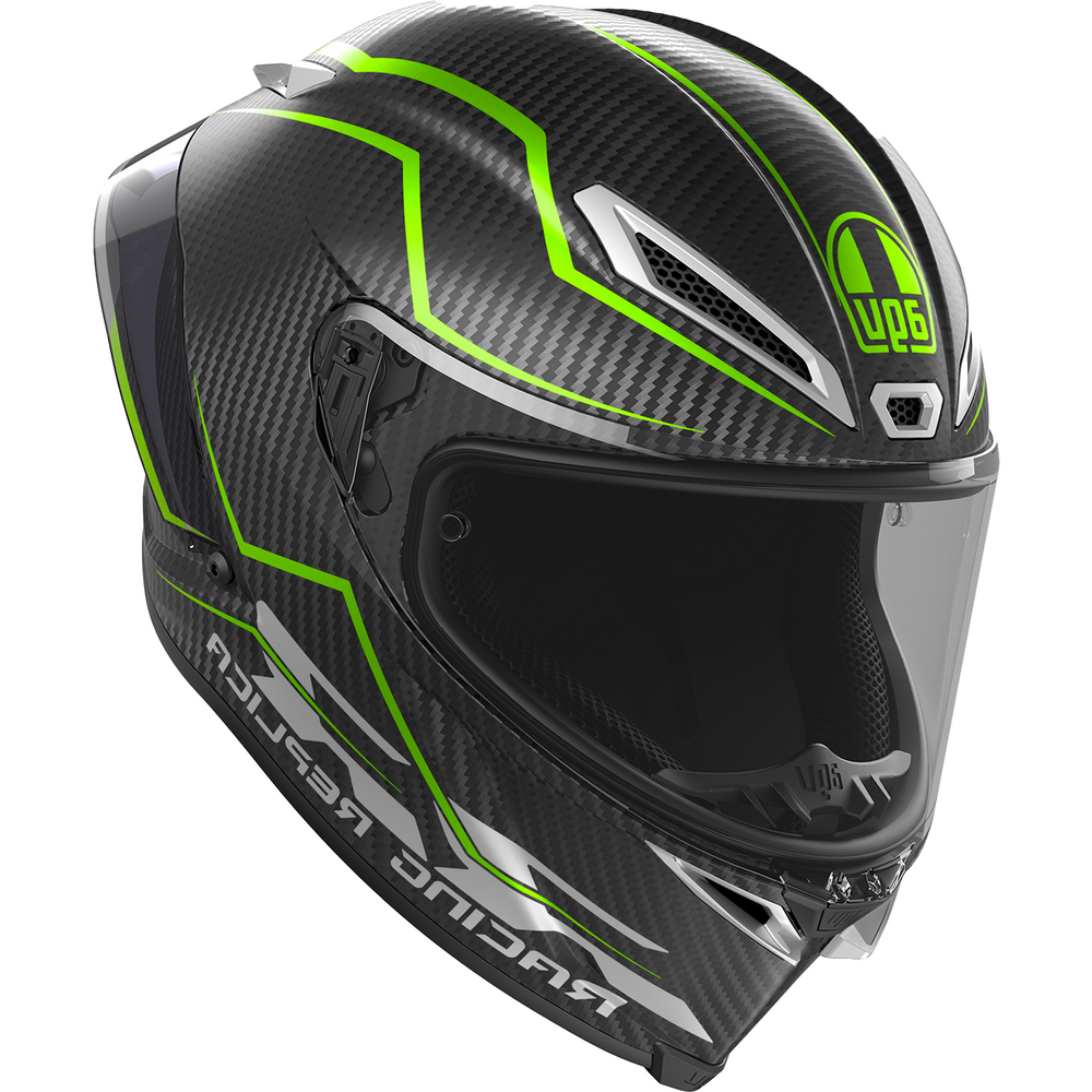 AGV Pista GP-RR ECE 22.06 Performante Full Face Helmet Carbon / Fluo Green - ThrottleChimp