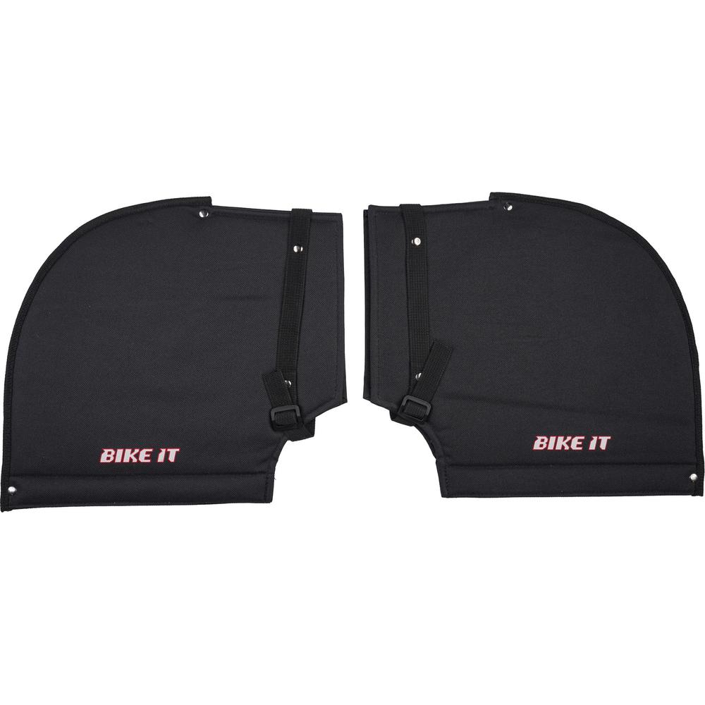 Bike It Polyester Fleece Lining Bar Muffs Black (Image 3) - ThrottleChimp