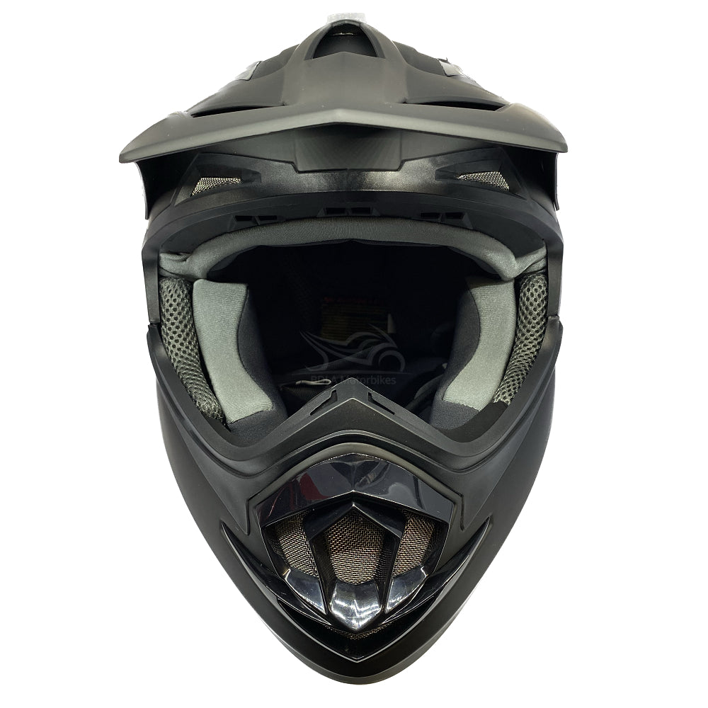 GSB XP-14B MX Off-Road Helmet Matt Plain Black (Image 5) - ThrottleChimp