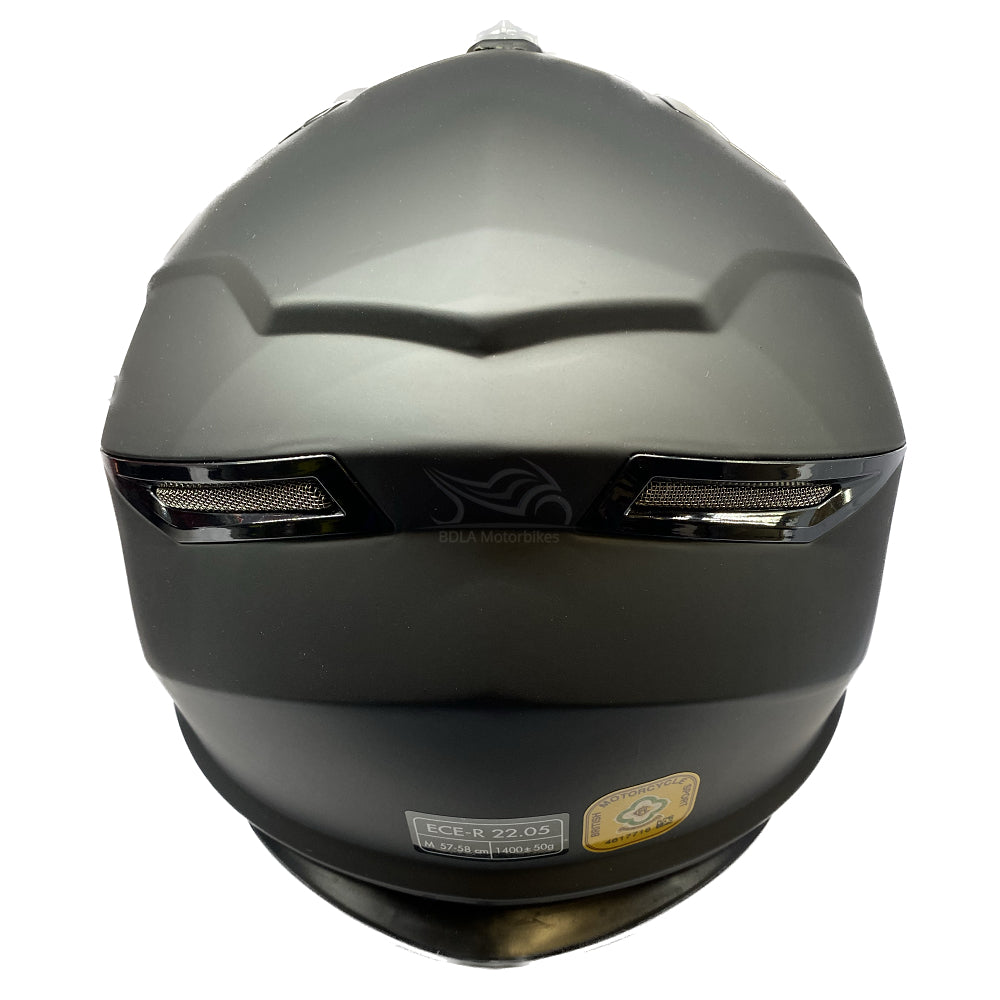 GSB XP-14B MX Off-Road Helmet Matt Plain Black (Image 6) - ThrottleChimp