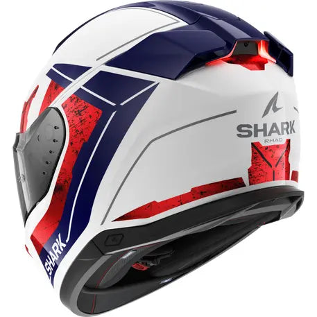 Shark Skwal i3 Full Face Helmet Rhad White / Chrome / Red FREE 1 YEAR Returns, FREE UK Delivery | ThrottleChimp