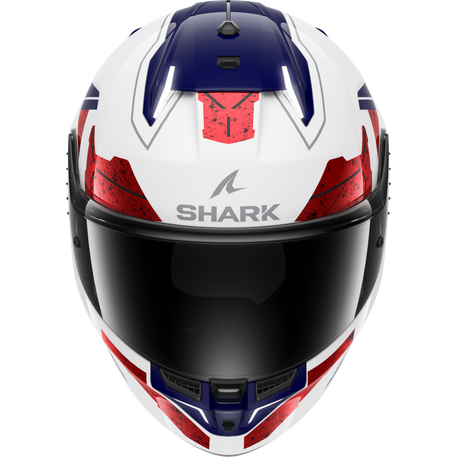 Shark Skwal i3 Full Face Helmet Rhad White / Chrome / Red (Image 2) - ThrottleChimp