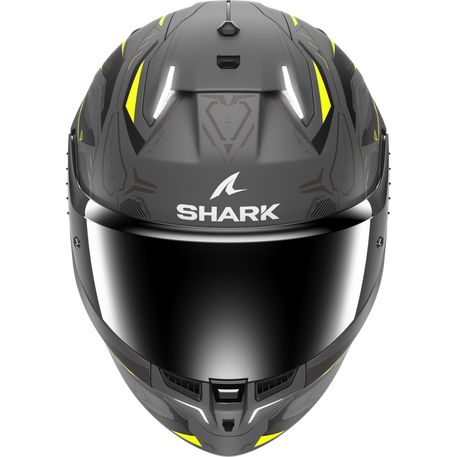 Shark Skwal i3 Full Face Helmet Linik Matt Anthracite / Yellow / Black (Image 2) - ThrottleChimp