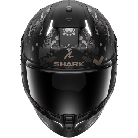 Shark Skwal i3 Full Face Helmet Hellcat Matt Black / Chrome / Anthracite (Image 2) - ThrottleChimp