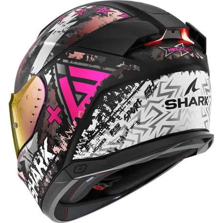 Shark Skwal i3 Full Face Helmet Hellcat Black / White / Violet FREE 1 YEAR Returns, FREE UK Delivery | ThrottleChimp